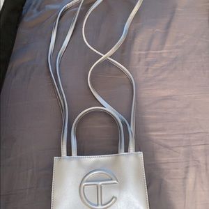 Silver Telfar bag